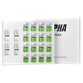Alphainfuse Hair Serum for Men front view with packaging