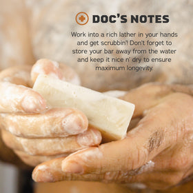 Alpine Sage soap bar from Dr. Squatch with natural ingredients