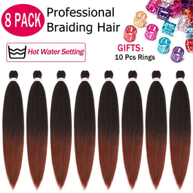 Alrence 30 inch braiding hair pack with 8 pieces