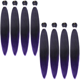 Alrence 30 Inch Pre Stretched Braiding Hair front view