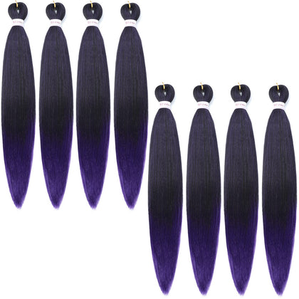 Alrence 30 Inch Pre Stretched Braiding Hair front view