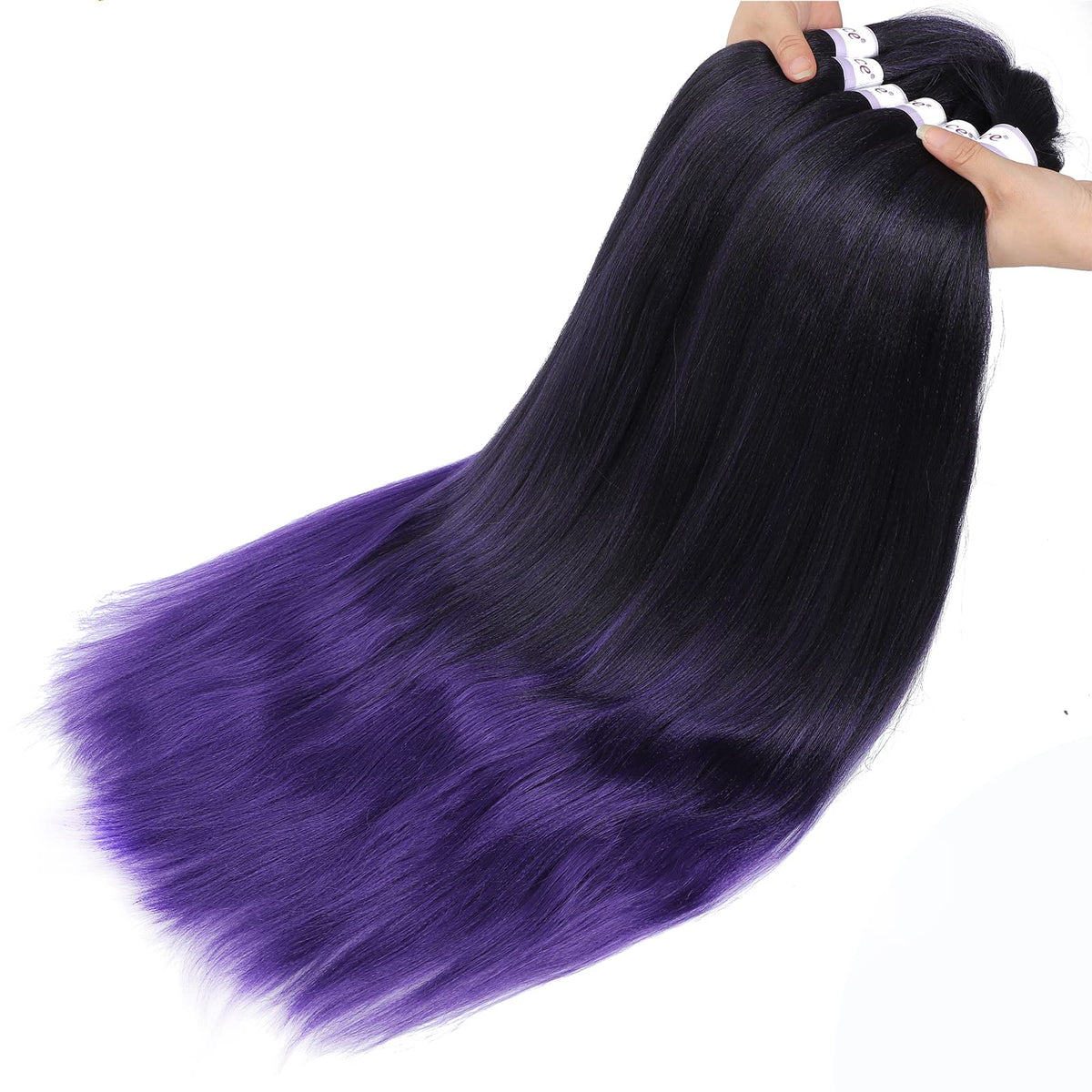 Alrence 30 Inch Pre Stretched Braiding Hair in a hairstyle