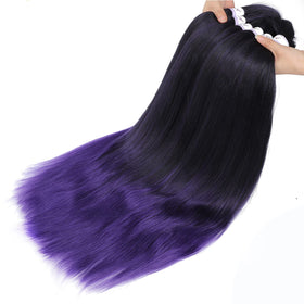 Alrence 30 Inch Pre Stretched Braiding Hair in a hairstyle