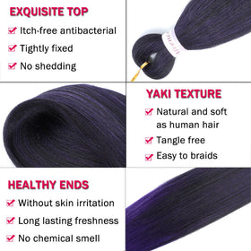 Alrence 30 Inch Yaki Texture Braiding Hair close-up