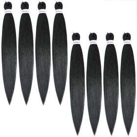 Alrence 32 Inch Pre Stretched Braiding Hair front view
