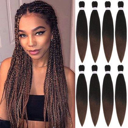 Alrence Braiding Hair 20 Inch Yaki Texture, 8 Packs