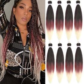 Alrence Braiding Hair 30 Inch Ombre extensions pack front view