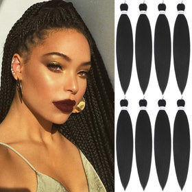 Alrence Braiding Hair 30 Inch Yaki texture front view
