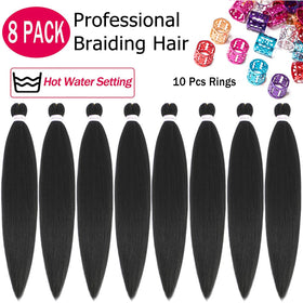 Alrence Braiding Hair 36 Inch packaging showing 8 packs