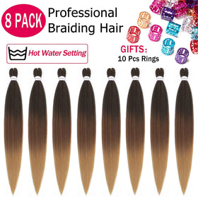 Alrence Braiding Hair 36 inch pre-stretched strands in a stylish braid