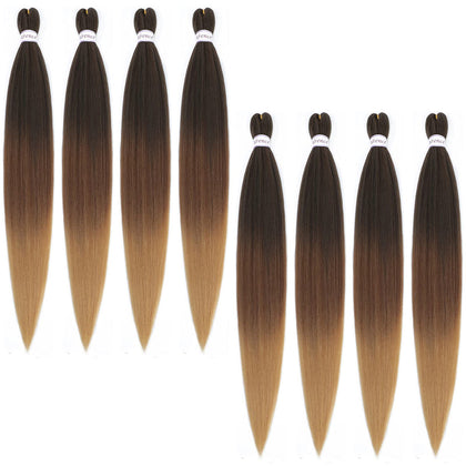 Alrence Braiding Hair 36 inch pre-stretched strands pack front view