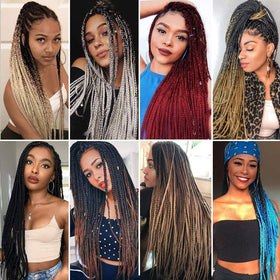 Alrence Braiding Hair 36 inch pre-stretched strands packaging