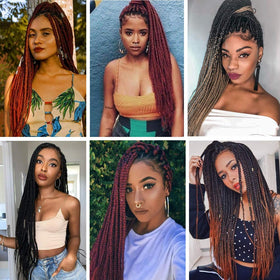 Alrence Braiding Hair 8 Packs with accessories