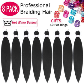 Alrence Braiding Hair 8 packs with packaging