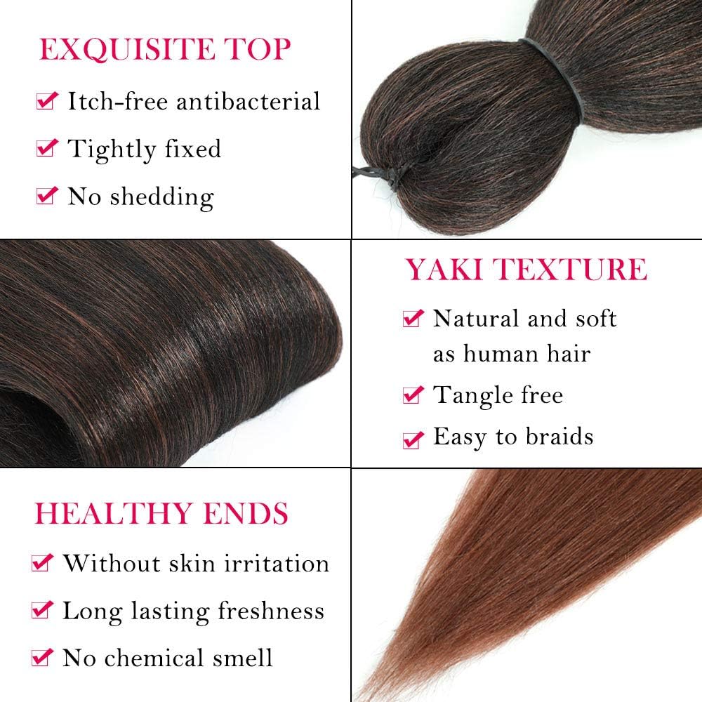 Alrence Braiding Hair displaying various colors
