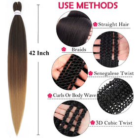 Alrence Braiding Hair in various colors