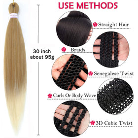 Alrence braiding hair in various colours
