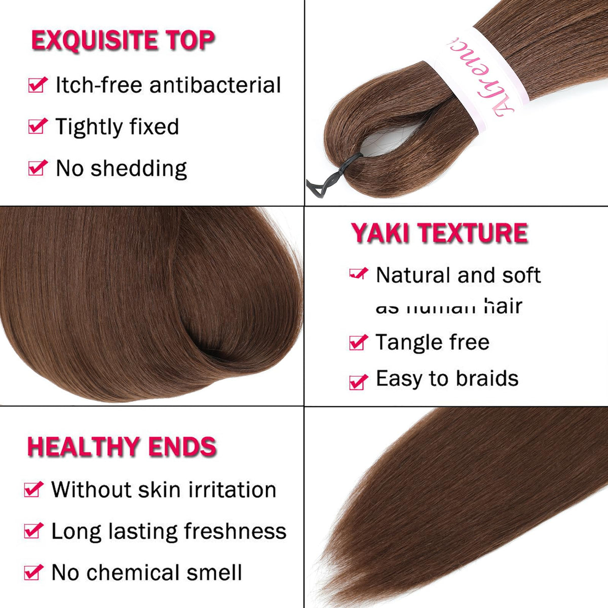 Alrence braiding hair in various colours