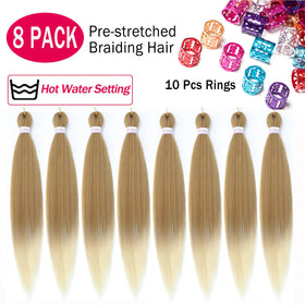 Alrence braiding hair packaging with 8 packs