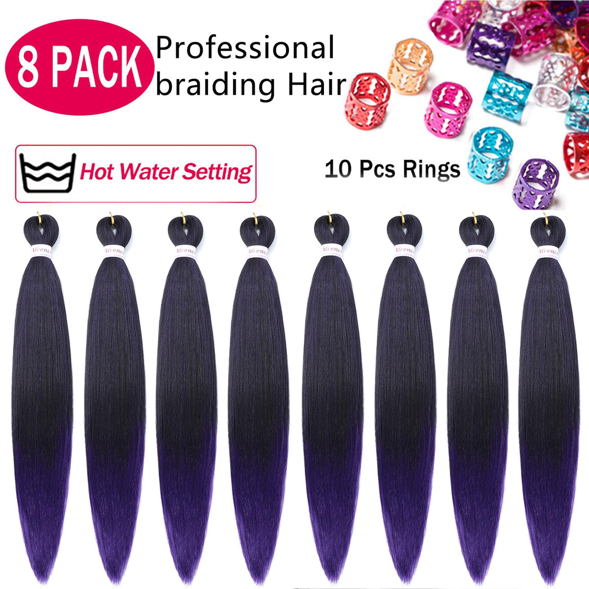 Alrence braiding hair packaging with 8 packs