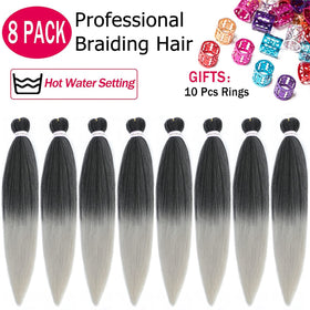 Alrence braiding hair packaging with 8 packs and 10 rings visible