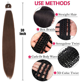 Alrence braiding hair styled in knotless braids