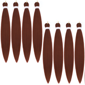 Alrence Pre Stretched Braiding Hair 18 Inch 8 Packs front view