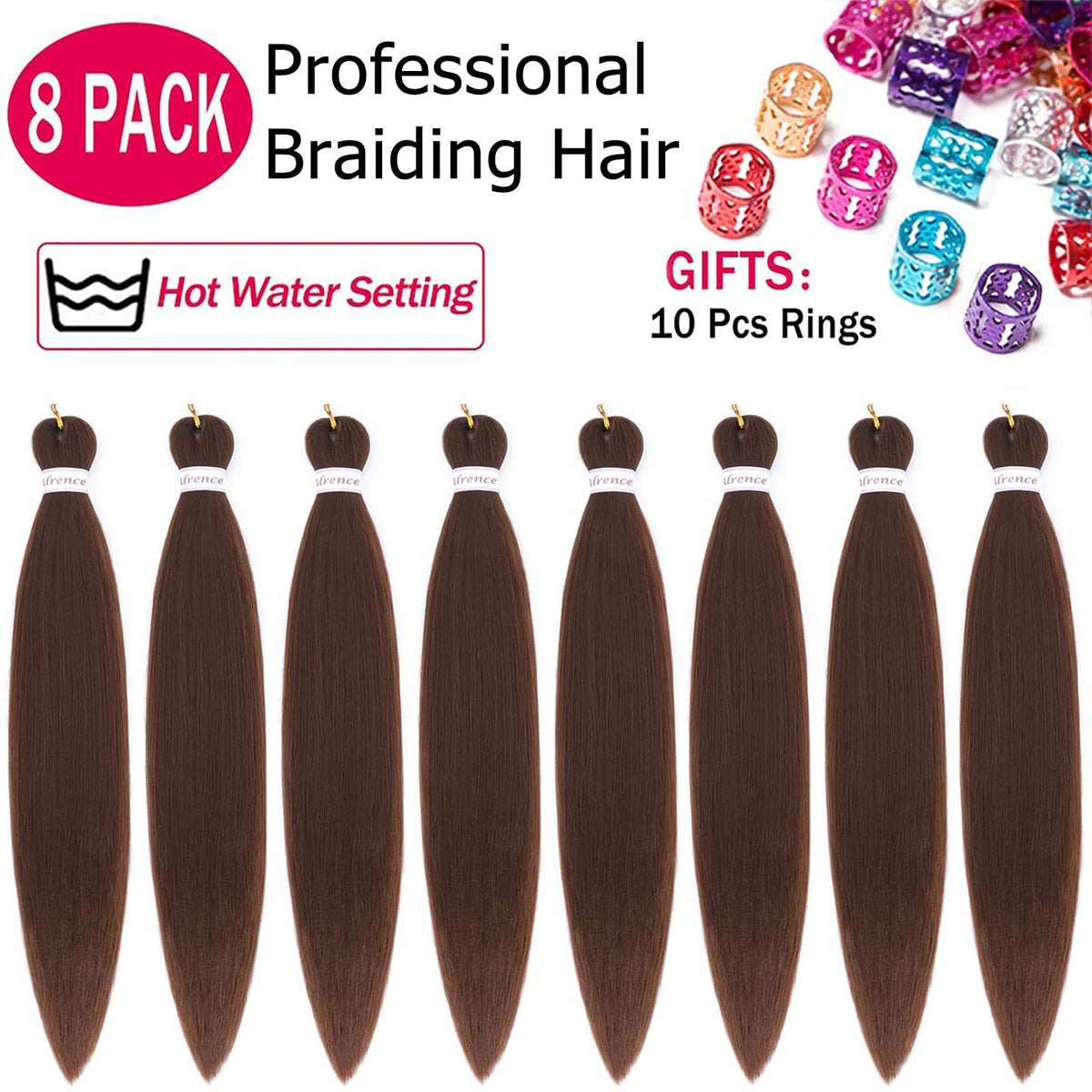 Alrence Pre Stretched Braiding Hair 26 Inch pack details