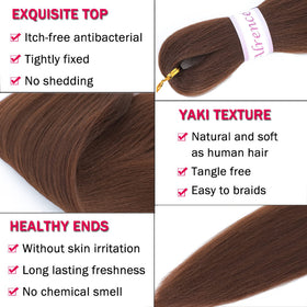 Alrence Pre Stretched Braiding Hair 26 Inch texture close-up