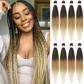 Alrence Pre Stretched Braiding Hair 30 inch front view