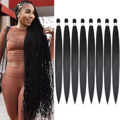 Alrence Pre Stretched Braiding Hair 42 inch pack front view