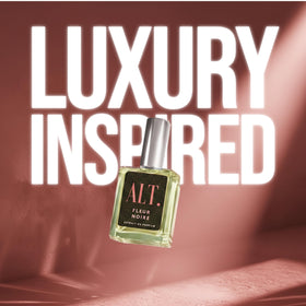 ALT. FRAGRANCES Fleur Noire 60ml bottle side view