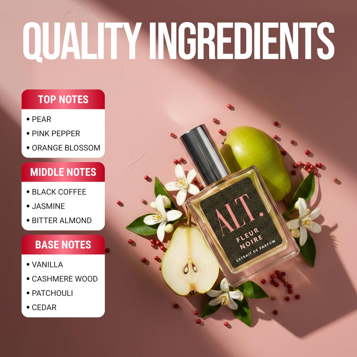 ALT. FRAGRANCES Fleur Noire bottle back view