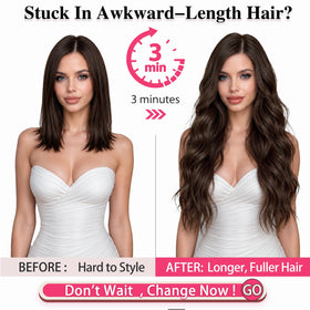 ALXNAN clip-in hair extensions packaging