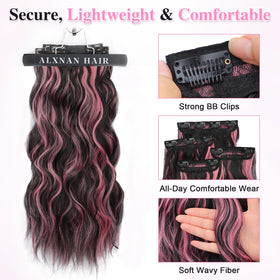 ALXNAN hair extensions displayed in packaging