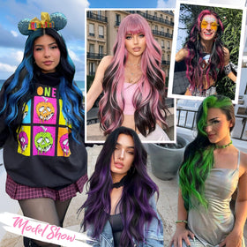 ALXNAN hair extensions styled in a half-up hairstyle