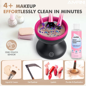 Alyfini Makeup Brush Cleaner Machine in use