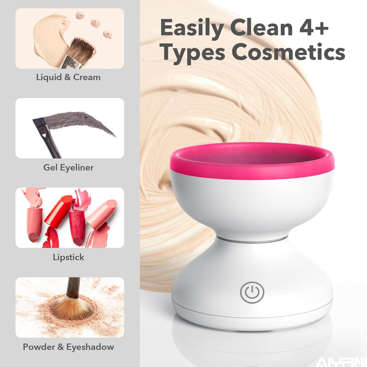 Alyfini Makeup Brush Cleaner Machine packaging