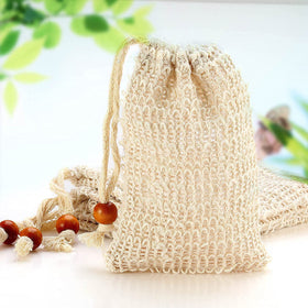 AMAHOMESA soap saver bag in use with suds