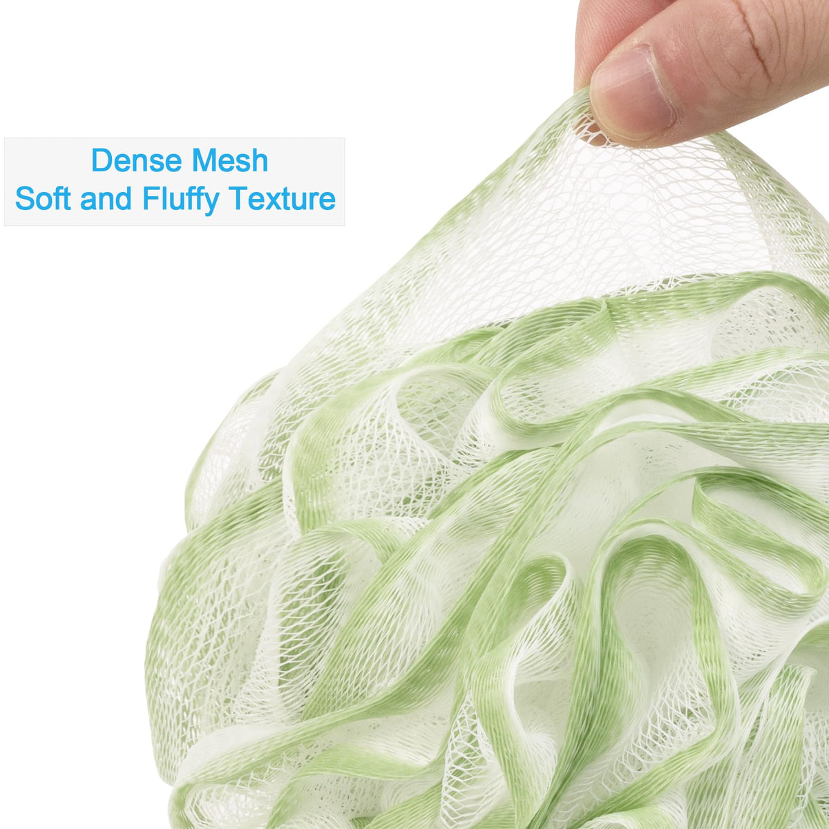 AmazerBath loofah sponge measuring 5.9 inches