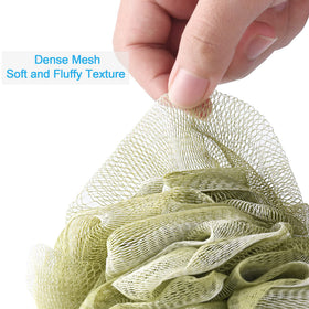 AmazerBath Loofah Sponge measuring 5.9 inches in size