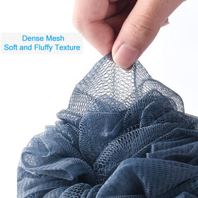 AmazerBath loofah sponge set arranged in a decorative bathroom setting