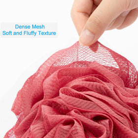 AmazerBath loofah sponge set displayed in a bathroom setting