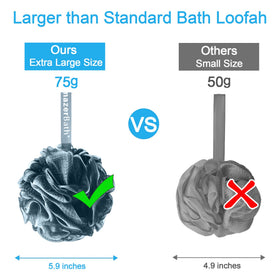 AmazerBath loofah sponge set packaged for gifting