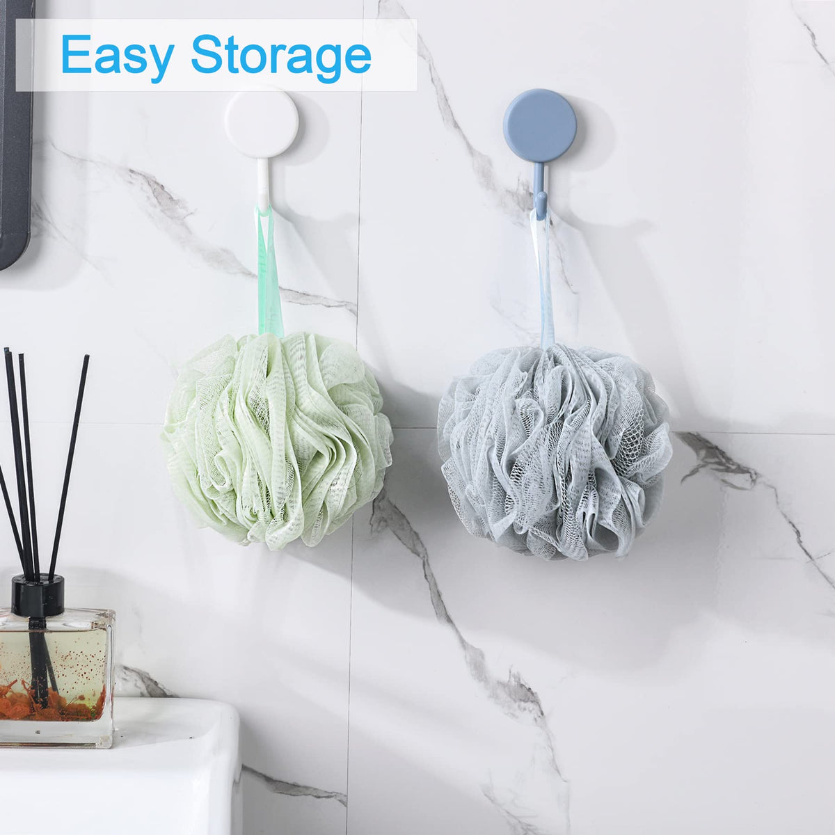 AmazerBath Loofah Sponge with body wash creating rich lather