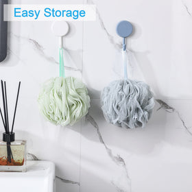 AmazerBath Loofah Sponge with body wash creating rich lather