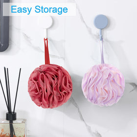AmazerBath loofah sponge with ribbon for hanging