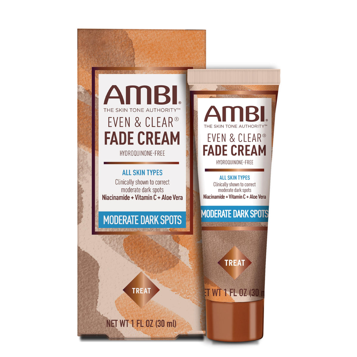Ambi Even & Clear Fade Cream 1 Fl Oz front view