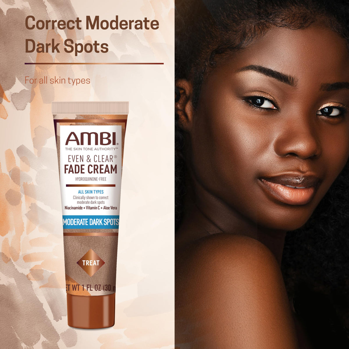 Ambi Even & Clear Fade Cream product details on back