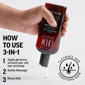 AMERICAN CREW 3-in-1 Shampoo & Body Wash Chamomile & Pine packaging